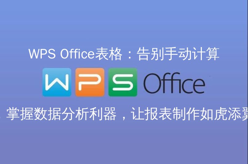 WPS Office表格界面概览