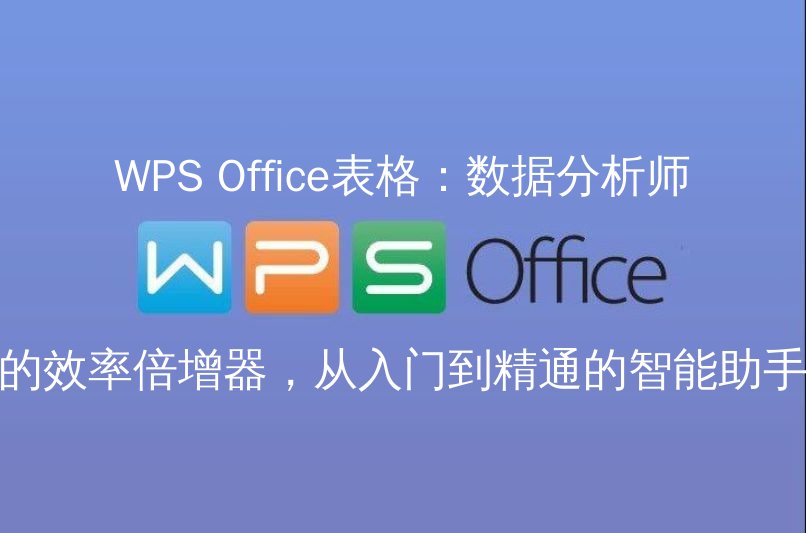 WPS Office表格：数据分析师的效率倍增器，从入门到精通的智能助手 - WPS Office操作指南