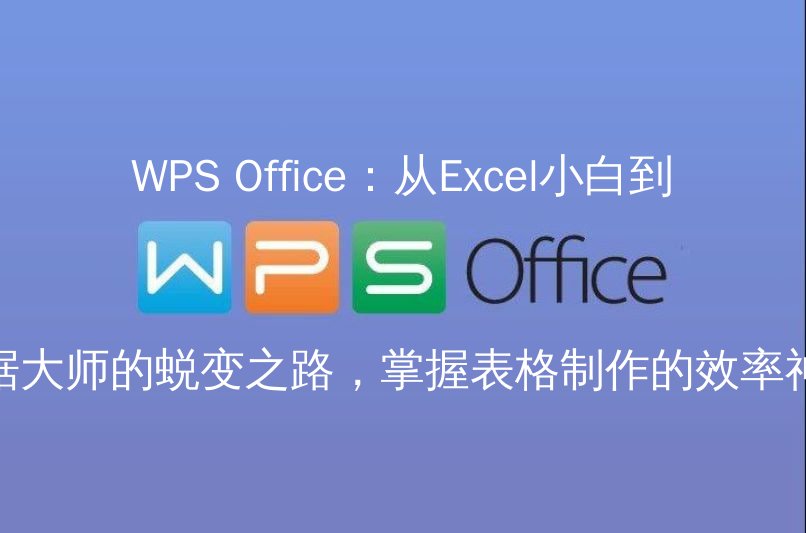 WPS Office：从Excel小白到数据大师的蜕变之路，掌握表格制作的效率神器 - WPS Office操作指南