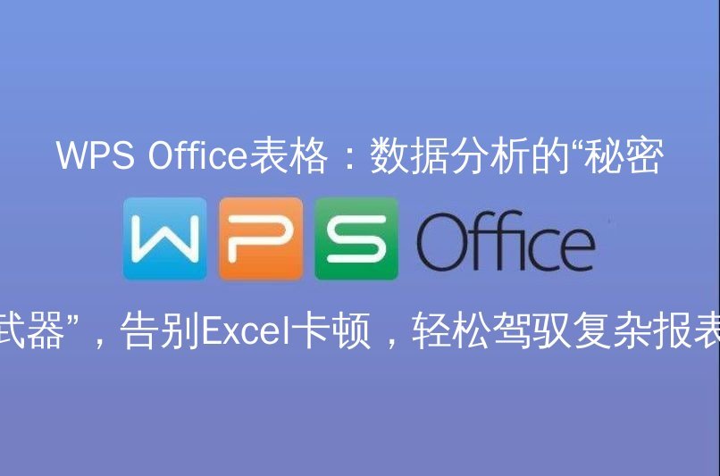 WPS Office 表格大师：数据可视化与智能分析的秘密武器 - WPS Office操作指南